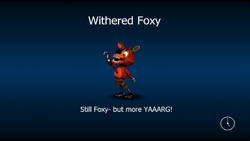 Adventure Withered Foxy, Five Nights at Freddy's World Wikia